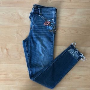 Abercrombie & Fitch Embroidered Jeans